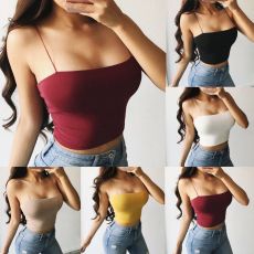 2018 Fashion Womens Summer Camis Tanks Tops Sleeveless Cotton Bustier Unpadded Bandeau Bra Vest Crop Top Seamless Bralette Tees