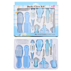 6/8/10pcs/ Baby Kids Nail Hair Health Care Thermometer Nose Cleaner Toothbrush Safety Tools Newborn Grooming Brush Kit Baby Care