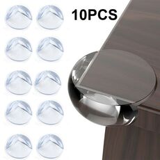 10 PCS Clear Ball Shape Baby Proofing Corner Protectors Child Proof Furniture Bumpers Safety Table Windows Bed Guards