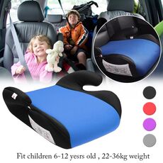 Car Booster Seat Safe Sturdy Fabric Breathable Non-slip Shock Absorption Baby Kid Children Child Fits 6 To 12 Years Old