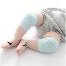 1Pair Soft Anti-slip Safety Crawling Elbow Cushion Knee Pad Semi-combed cotton terry dispensing Baby Infant Born Toddler Kids