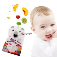 8PCS High Quality Resealable Fresh Squeezed Pouches Practical Baby Weaning Food Puree Reusable Squeeze for Newborn