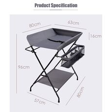 IMBABY Baby Changing Table Newborns Diaper Changing Tables Foldable Diaper Table For Babies Change Table For 0-24 Months Baby
