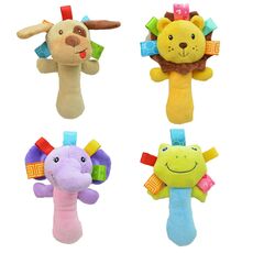 Newborn Baby Toys 0-12 Months Cartoon Animal Baby Plush Rattle Mobile Bell Toy Infant Toddler Early Educational Toys speelgoed