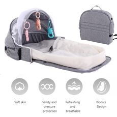 Baby Bed Travel Sun Protection Mosquito Net With Portable Bassinet Baby Foldable Breathable Infant Sleeping Basket Dropshipping