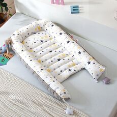 Baby Nest Bed Portable Cotton Fabric Newborn Travel Bed Baby Crib Moses Basket With Independent Urine Pad Baby Sleeping Bed