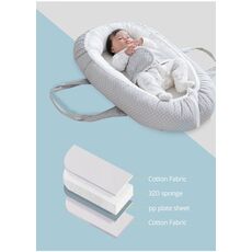 Sunveno Baby Nest Crib Co Sleeping Baby Bed Nest moses basket Adjustable Portable Cotton Travel Carry Cot 0-24months