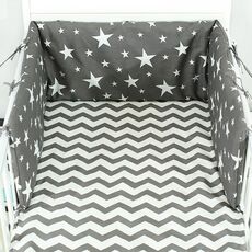 1PCS Newborn Bed Bumpers Toddler Crib Protector Cushion Soft Baby Cot Mattress 160x30cm