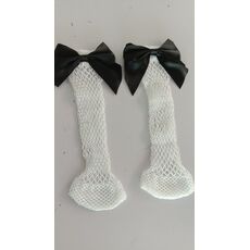 BKLD Fashion 2017 New Women Sexy Black Mesh Short Ankle Socks Christmas Girls Fishnet Socks With Cute Bow Ladies Socks 6 Colors