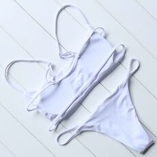 OMKAGI Brand Striped Bikini 2019 Swimsuit Swimwear Women Sexy Push Up Women's Swimming Suit Bathing Suit Micro Bikini Set