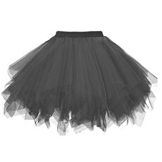 Women Adult Fancy Ballet Dancewear Tutu Pettiskirt Shirt Skirt Dance Fairy Tulle Skirt L
