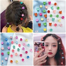 10/20/30/50 Pcs/Bag Cute Girls Women Flower Crown Animals Baby Hair Claws Children Hairpins Hair Clips Kid Hair Accessories Set