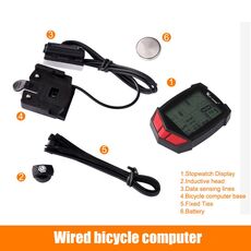 WEST BIKING Wireless Bike Computer 20 Functions Speedometer Odometer Cycling Wired Wireless+ MTB Bike Stopwatch Bicycle Computer