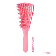 4c Hair Detangler Brush Detangling Brush for Curly Hair Wet Thick Kinky Hair Adjust Hair Brush Scalp Massage Detangle Hairbrush