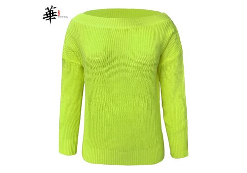 Sexy Elegant Knitted Woman Sweaters Slash Neck Pullover Sweater Women Autumn Fall 2020 Women Knit Pull Femme Jumper Sueter Mujer