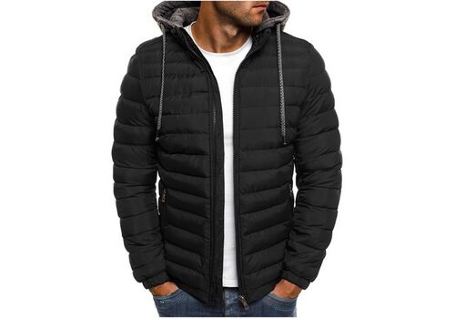 Autumn Winter Casual Parkas Men Fashion Hooded Male Parka Mens Solid Warm Jackets Coats Zipper Hooded Jackets Male 2019